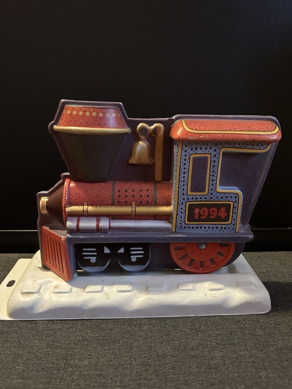 Vintage 1994 Train Wall Light Night Light Child Room Decor Plastic Locomotive